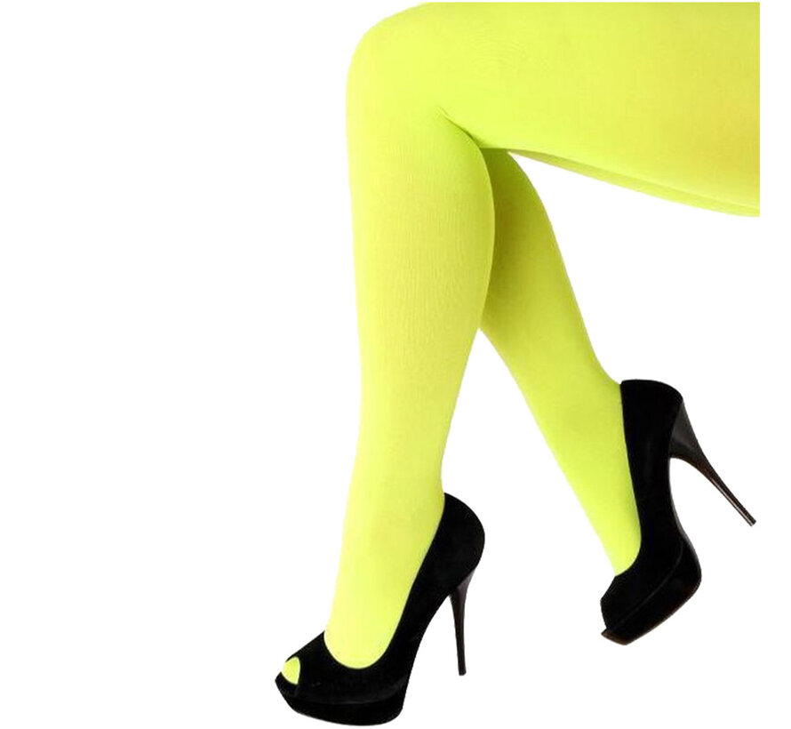 Neon gele panty voor dames