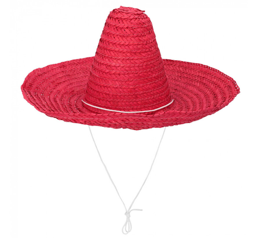 Mexicaanse Sombrero Hoed rood