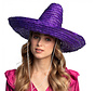 Mexicaanse sombrero hoed paars