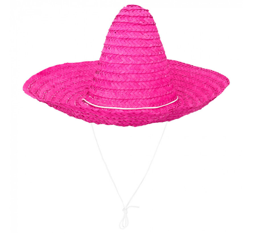 Mexicaanse sombrero hoed roze