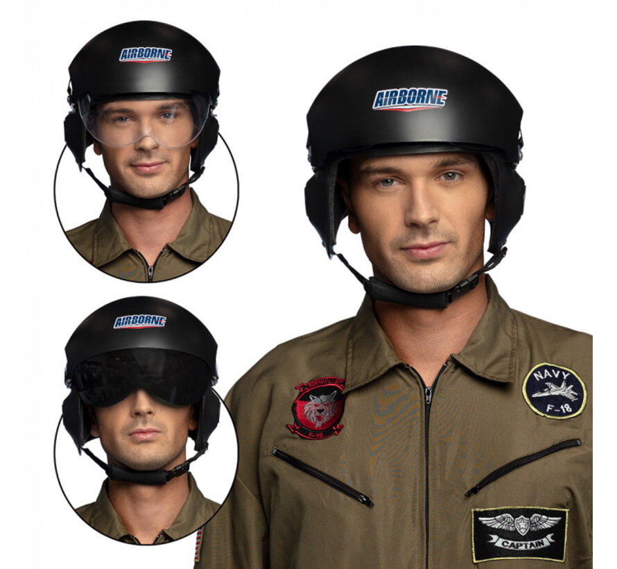 Airborne Helm Navy volwassenen