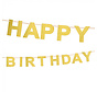 Letterslinger Happy Birthday goud