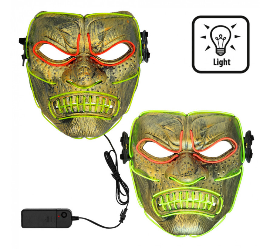 LED masker samurai vechter Partycorner.nl
