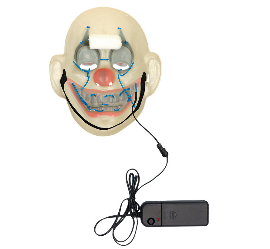 Verlichte led masker horror clown