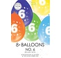 Bedrukte  Ballonnen 6 jaar verjaardag