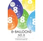 Ballonnen 8 jaar verjaardag