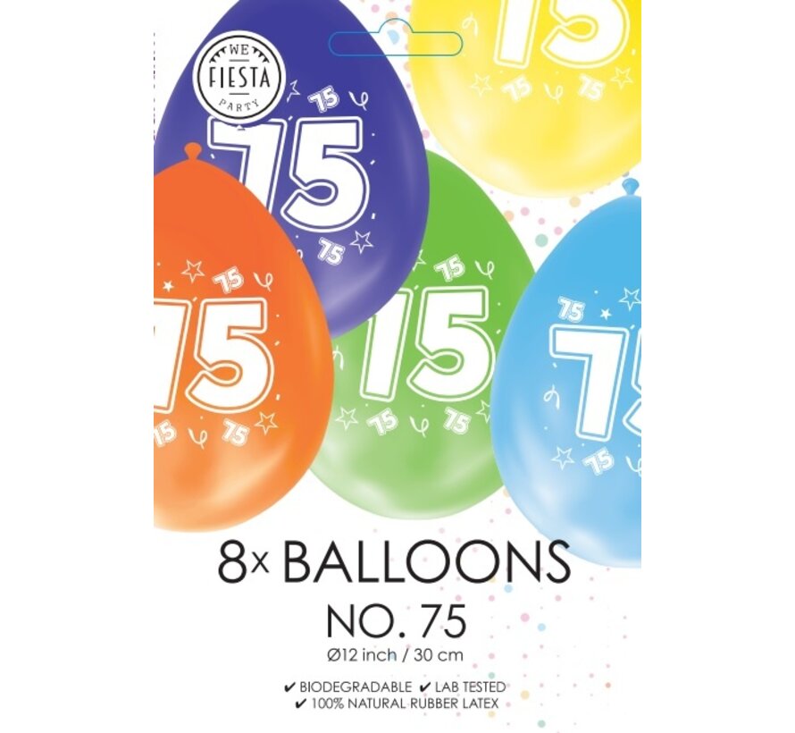 Ballonnen 75 jaar verjaardag