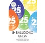 Ballonnen 25 jaar verjaardag