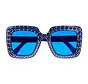 Bling bling partybril blauw