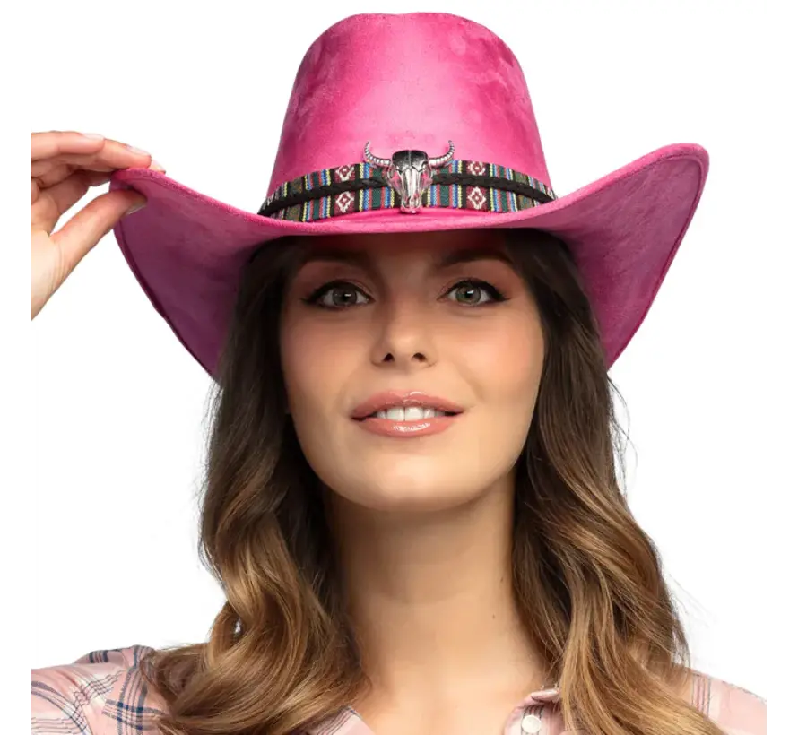 Cowboyhoed Django roze