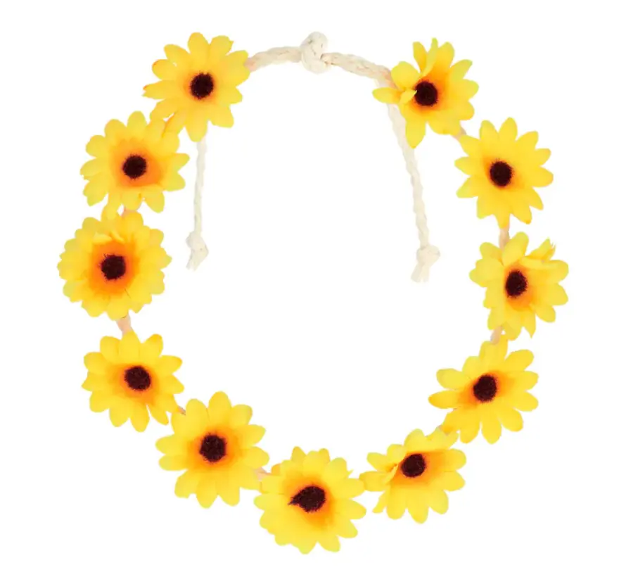 Flowerpower Hoofdband Zonnebloemen