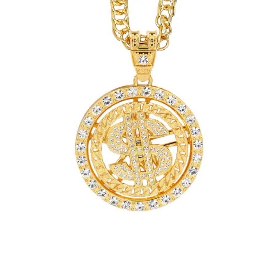 Gouden gangster ketting deluxe