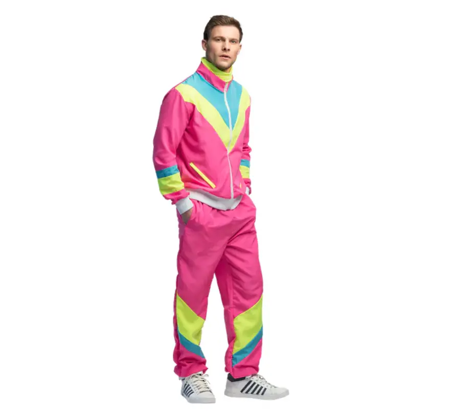 Trainingspak Retro dude neonroze