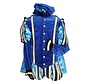 Piet fluweel met cape Malaga Blauw / Babyblauw