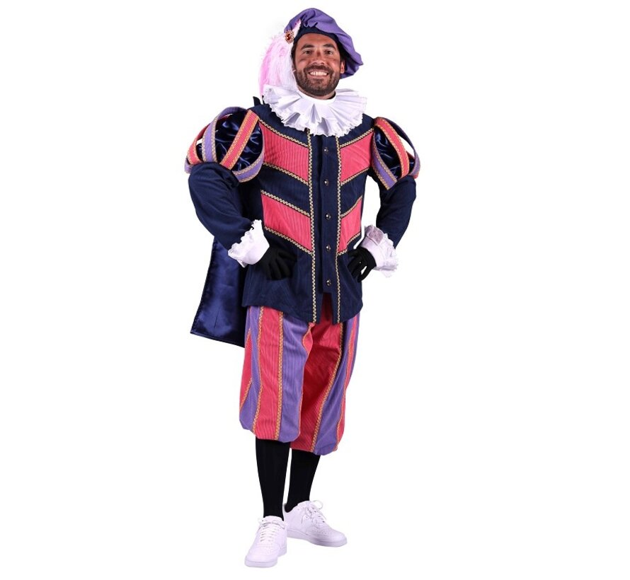 Luxe Piet ribfluweel met cape "Pamplona"