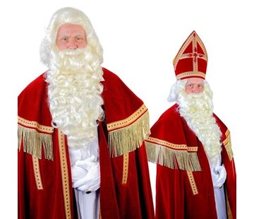 Baardstel Sinterklaas met vaste snor