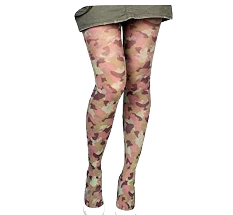 camouflage panty in leger kleuren