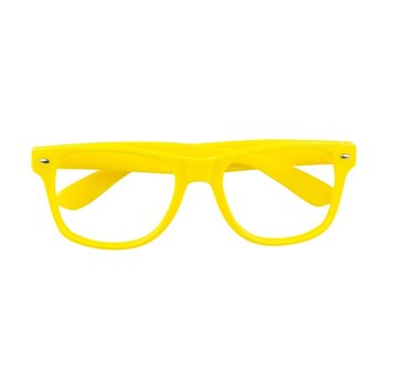 Partybril Neon,Geel - Volwassenen - Unisex -