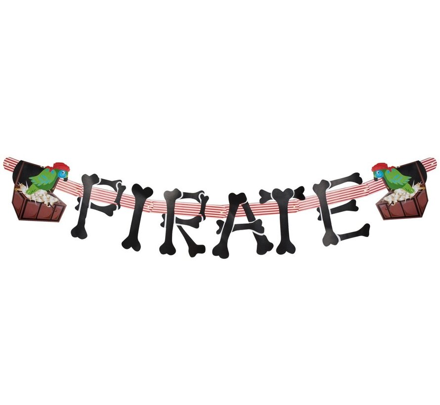Piraten  letterbanner slinger 165cm