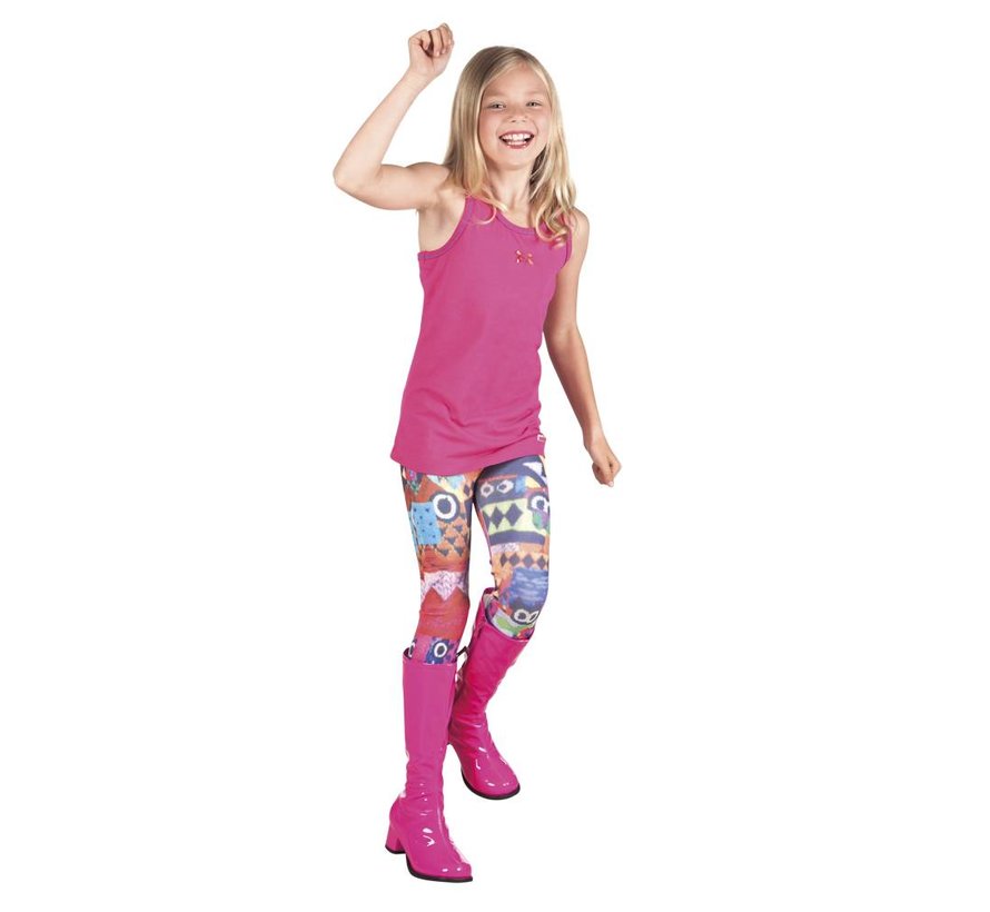 Neon roze retro laarzen kids