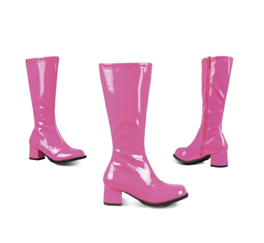 Neon roze retro laarzen kids