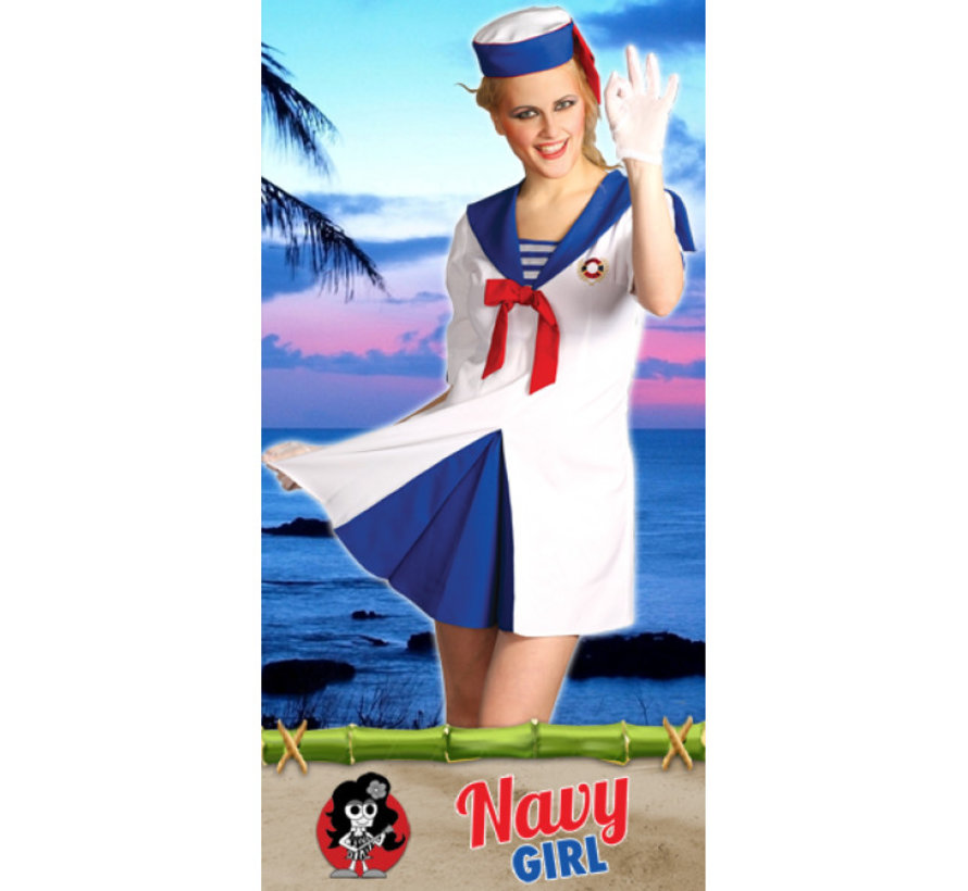 Navy outfit  voor dames