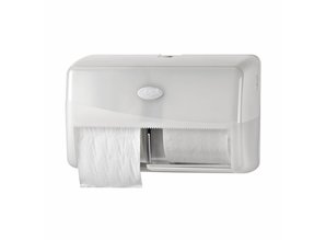 Euro Products Pearl White Duo Compact Toiletrolhouder