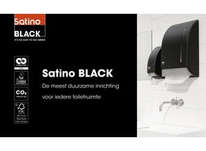 satino black Systeemrollen 2-laags - Wit