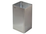 Mediclinics Waste bin open Stainless steel matt 65 ltr