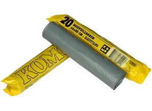 HYSCON KOMO LDPE waste bags Household waste sets roll 60 X 80cm. 400 pieces.