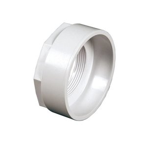 Union nut panel bath vacuum fitting