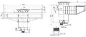 A800 high water line skimmer for concrete & liner