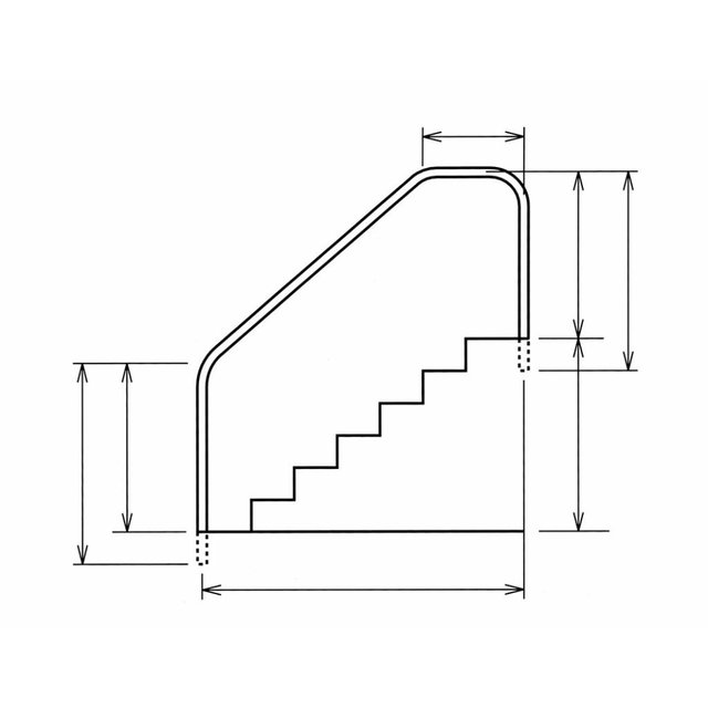 main courante à placer à côté des escaliers
