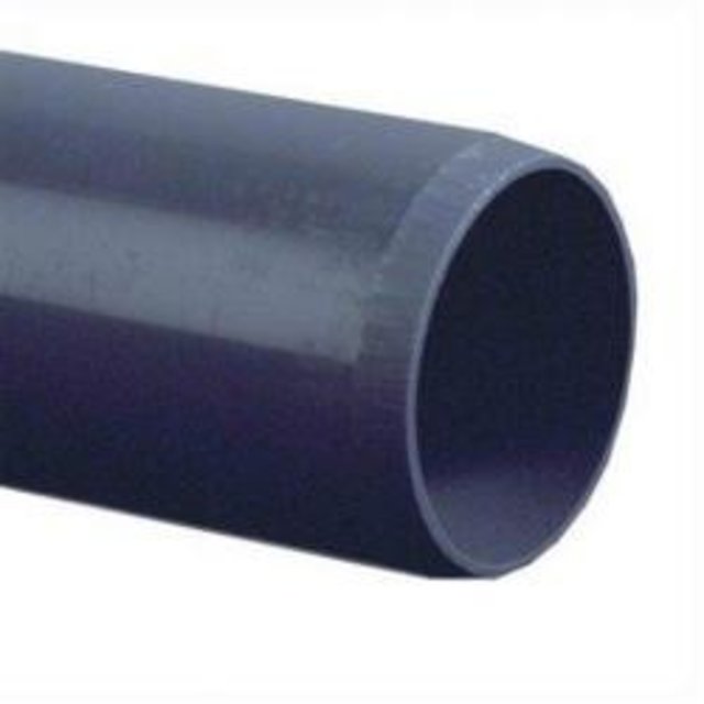 PVC drukbuis, 10 bar, lengte 5 mtr Ø 63mm