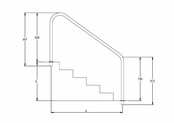 handrail to place next to stairs