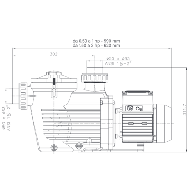 Koral KSEVO100 15m³/u