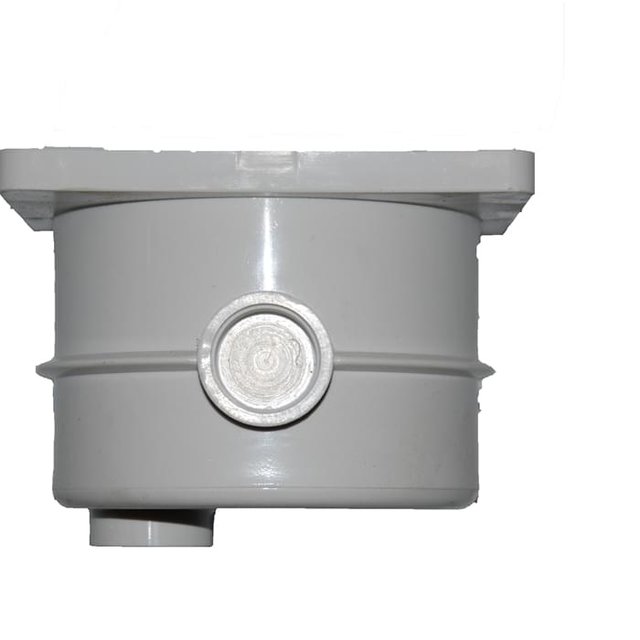 boîte de jonction avec couvercle gris clair
