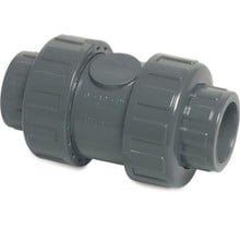 PVC check valve spring loaded 50mm