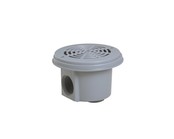 Floor pit 2" for screw-on liner, light gray
