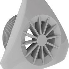 doublure de grille de raccordement d'aspirateur gris clair