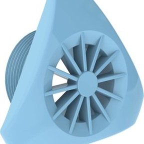 grille de connexion d'aspirateur bleu