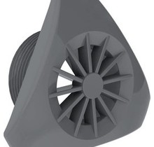 Grille de raccordement pour aspirateur, doublure anthracite