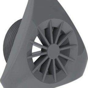 doublure de grille de raccordement d'aspirateur anthracite