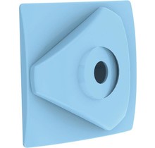 richtbare  inspuiter 50mm voor liner blauw
