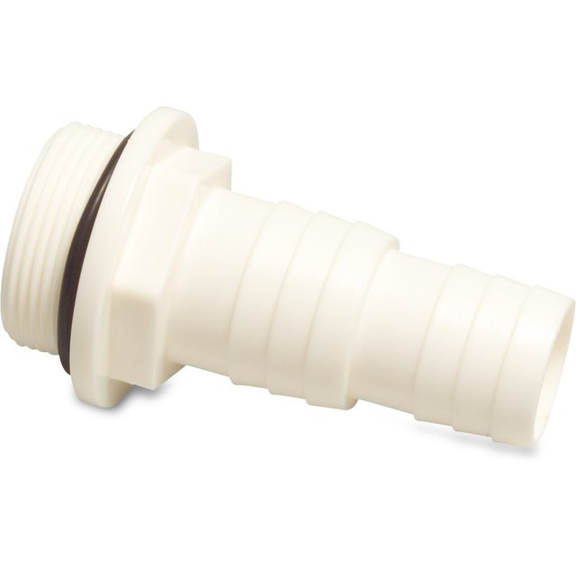 Slangpilaren uit ABS met buitendraad x tule, 32/38mm x 1 1/2" buitendraad