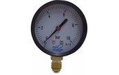 Pressure gauge bottom connection, 63 mm metal housing
