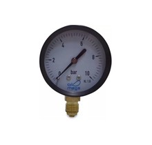 Pressure gauge bottom connection, 63 mm metal housing