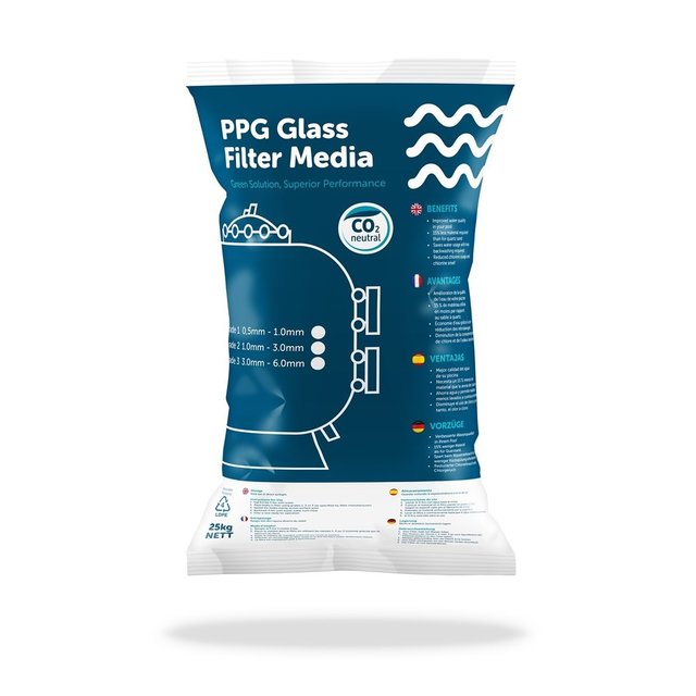 PPG Glass Filter Media graad III 2.0 - 5.0 25kg