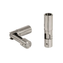 Pair of hinged anchors with flanges