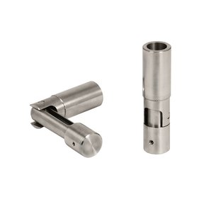 Pair of hinged anchors with flanges